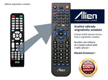 Diaľkový ovládač ALIEN ECG 40LED722PVR