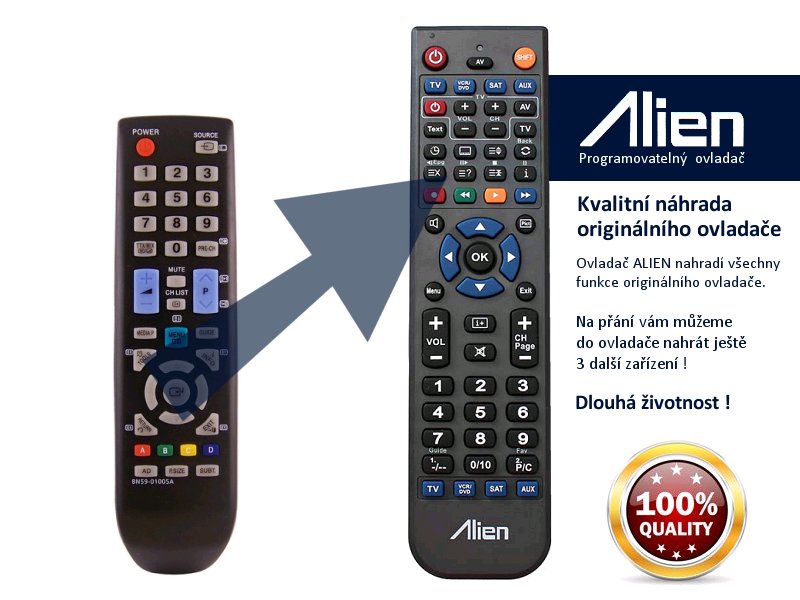 Diaľkový ovládač ALIEN Samsung BN59-01005A