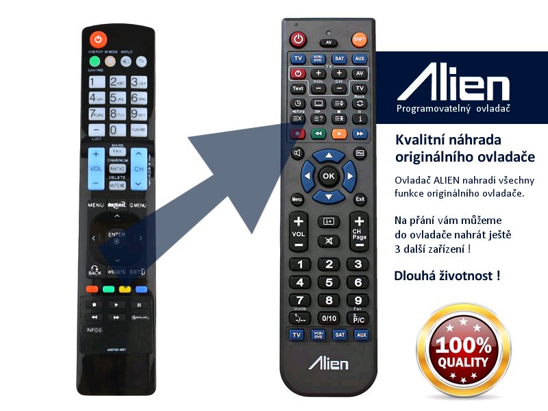 Diaľkový ovládač ALIEN LG AKB73275607