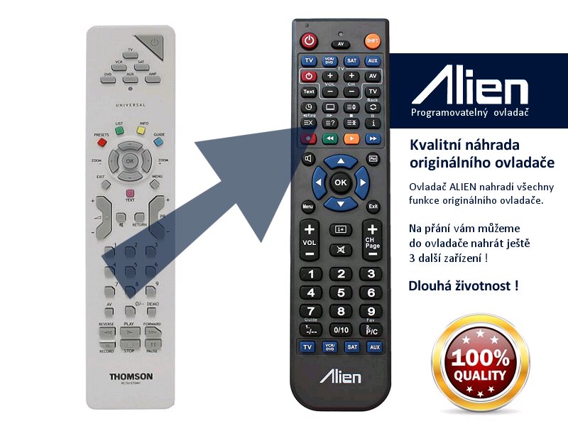 Diaľkový ovládač ALIEN Thomson RCT615TDM1