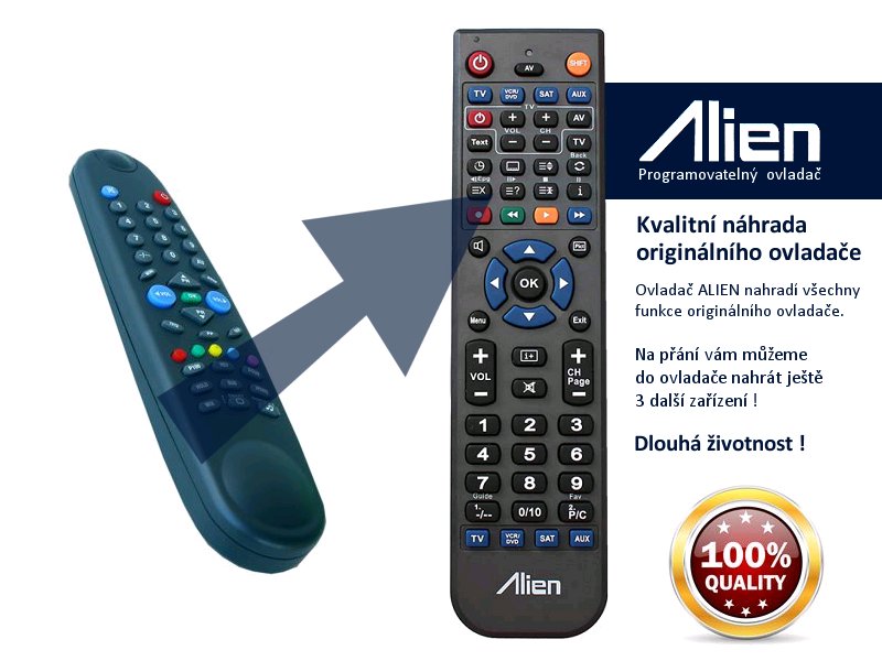 Diaľkový ovládač ALIEN BEKO 14.1