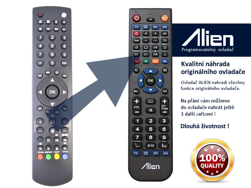 Diaľkový ovládač ALIEN Toshiba CT8023