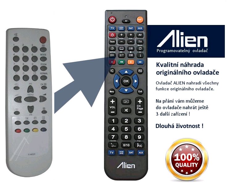 Diaľkový ovládač ALIEN Daewoo R-46G22