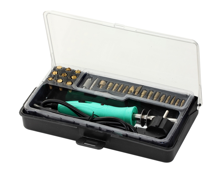 Pájka vypalovačka ZD 972-G 10W/ 30W s nástavci, 27 hrotů + box