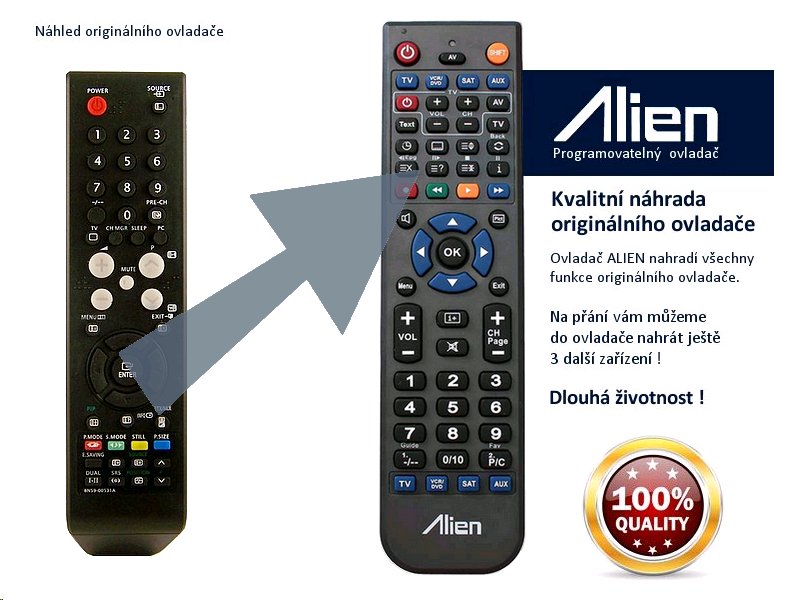 Diaľkový ovládač ALIEN Samsung BN59-00531A