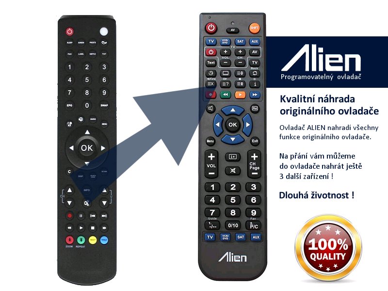 Diaľkový ovládač ALIEN Hitachi RC1910