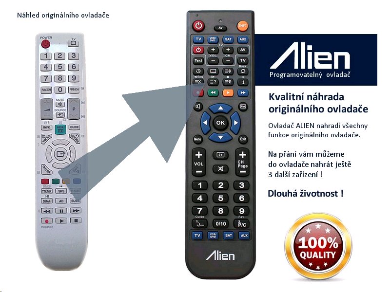 Diaľkový ovládač ALIEN Samsung BN59-00941A