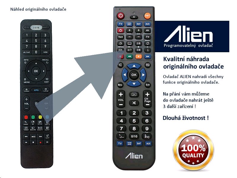 Diaľkový ovládač ALIEN Formuler S Mini