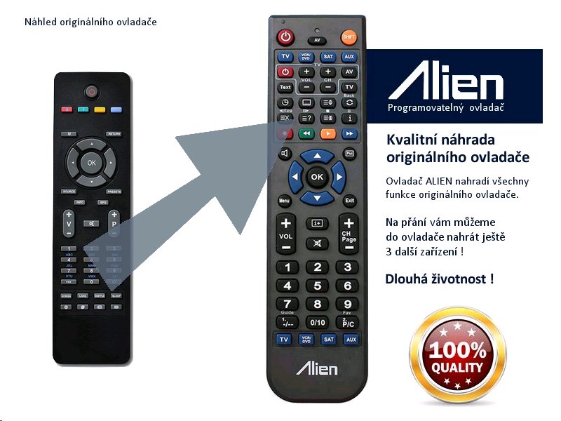 Diaľkový ovládač ALIEN GoGEN RC1825