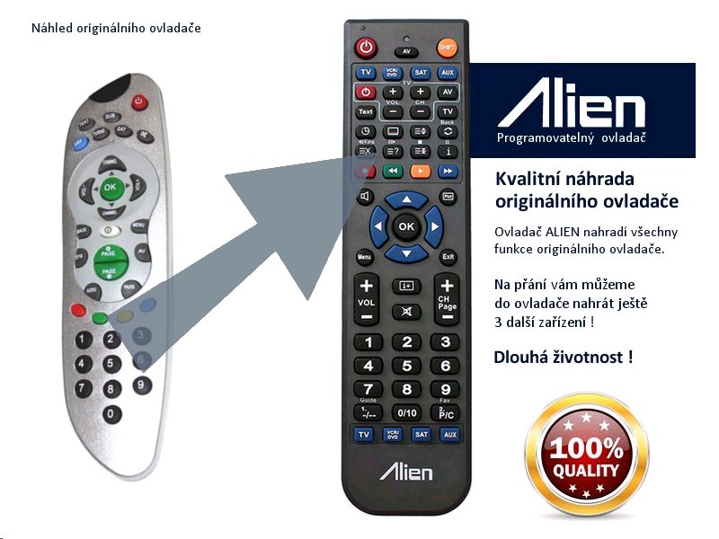 Diaľkový ovládač ALIEN Strong SRT 5155