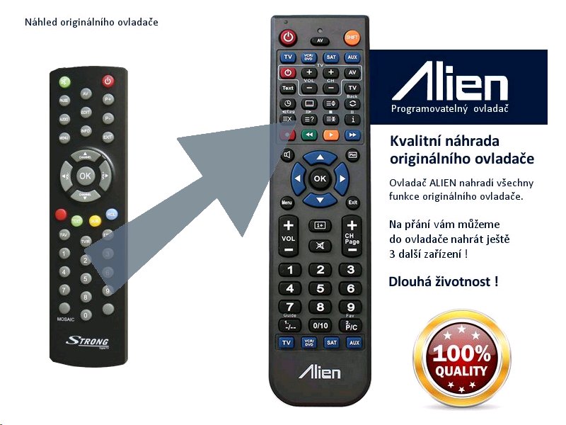 Diaľkový ovládač ALIEN Strong SRT 5011