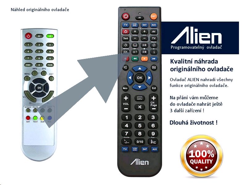 Diaľkový ovládač ALIEN Strong SRT 5015