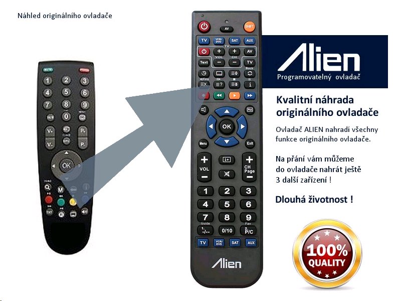 Diaľkový ovládač ALIEN SENCOR SLT3214DVBT