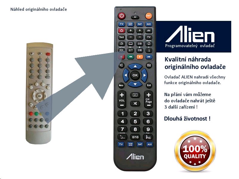Diaľkový ovládač ALIEN SENCOR SLT3202