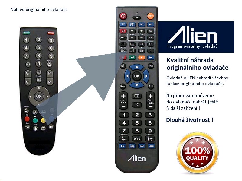 Diaľkový ovládač ALIEN ECG RC-GD1