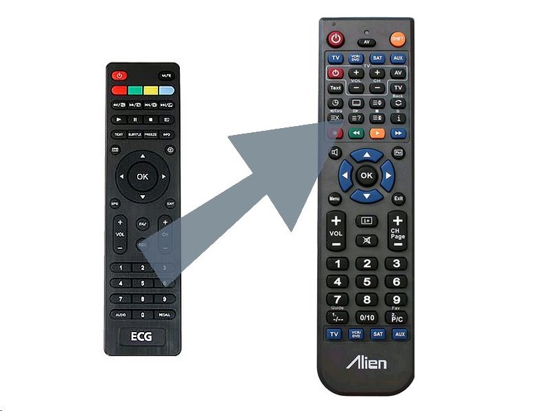 Diaľkový ovládač ALIEN ECG MG10-01 PVR
