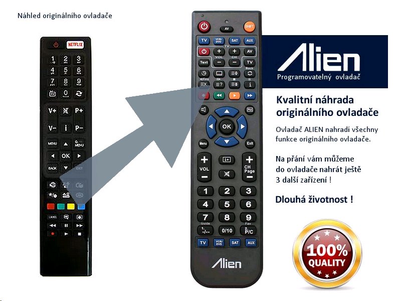 Diaľkový ovládač ALIEN Hitachi RC4848