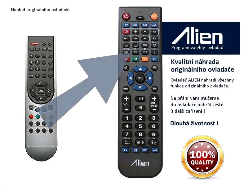 Diaľkový ovládač ALIEN SENCOR SLT1611DVBT