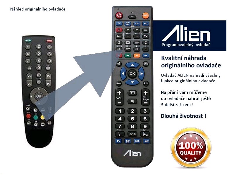 Diaľkový ovládač ALIEN SENCOR SLT3709DVBT