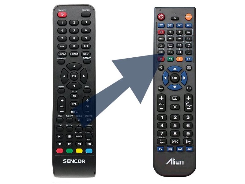Diaľkový ovládač ALIEN SENCOR SLE55U01TCS
