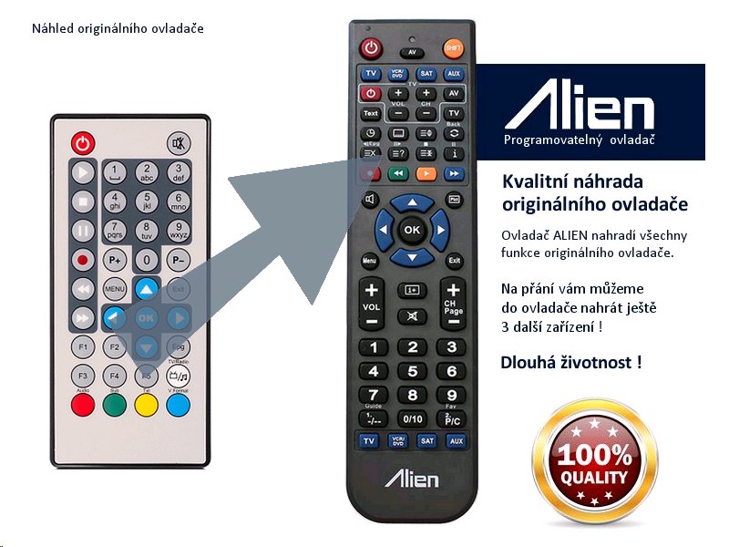 Diaľkový ovládač ALIEN AMIKO X-Finder