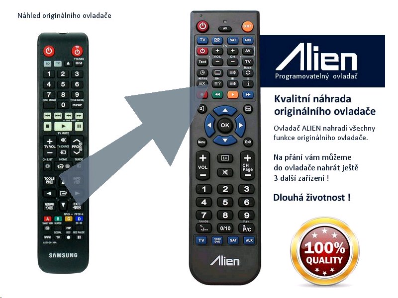 Diaľkový ovládač ALIEN Samsung AH59-00139A