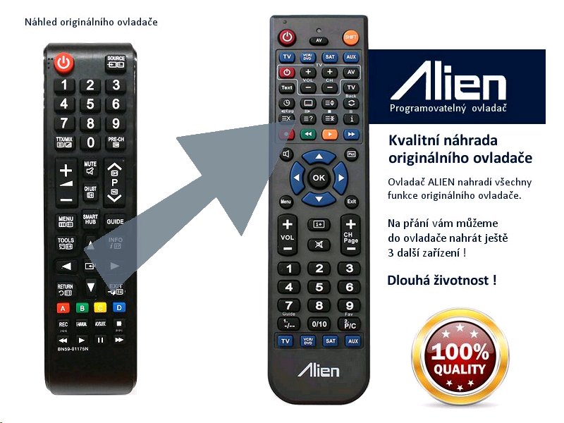 Diaľkový ovládač ALIEN Samsung BN59-01175N
