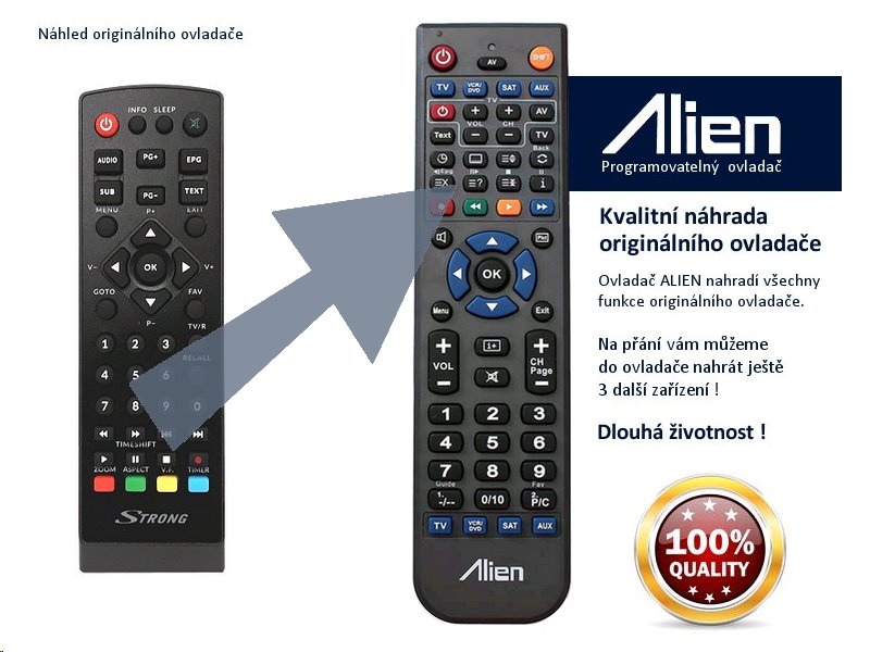 Diaľkový ovládač ALIEN Strong SRT 8221