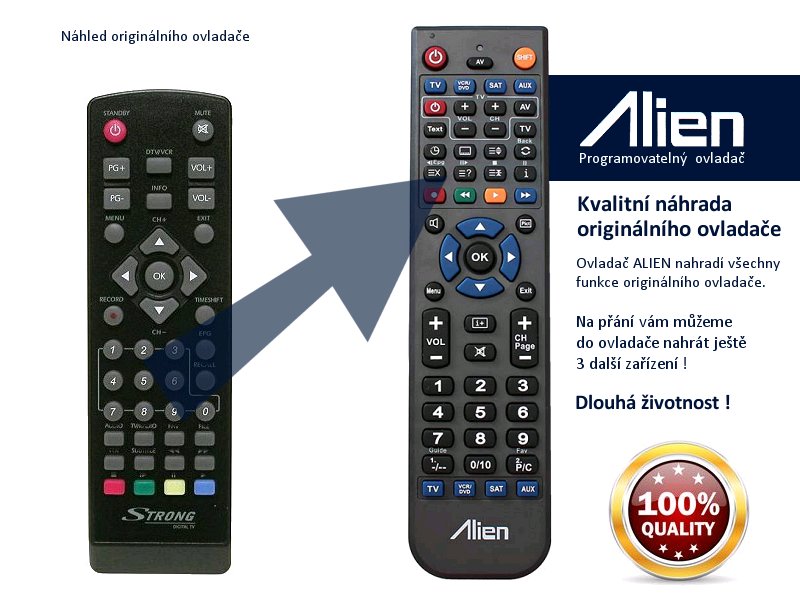 Diaľkový ovládač ALIEN Strong SRT 5200