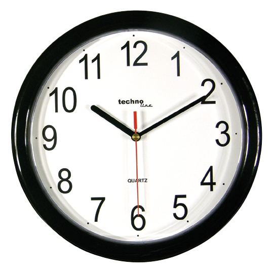 Hodiny analogové TechnoLine WT 600 Quartz 26 cm černé