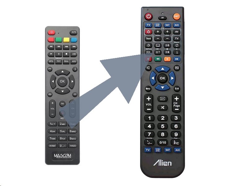 Diaľkový ovládač ALIEN Mascom MC710T2-HD