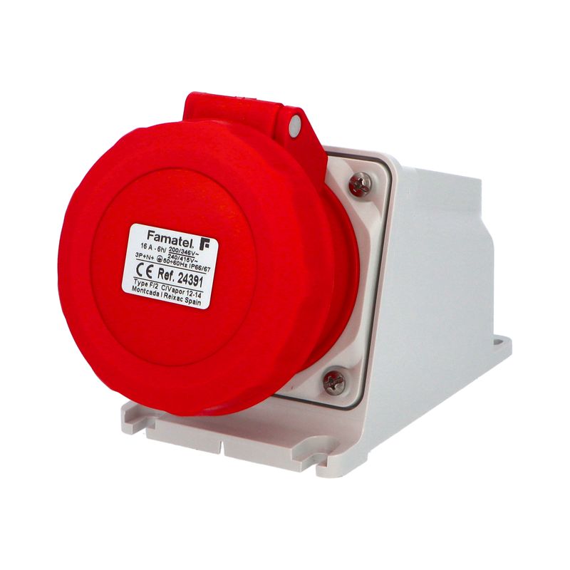 Zásuvka nástěnná Famatel 24391 IP67/400V/16A/5P 6h - SpeedPRO