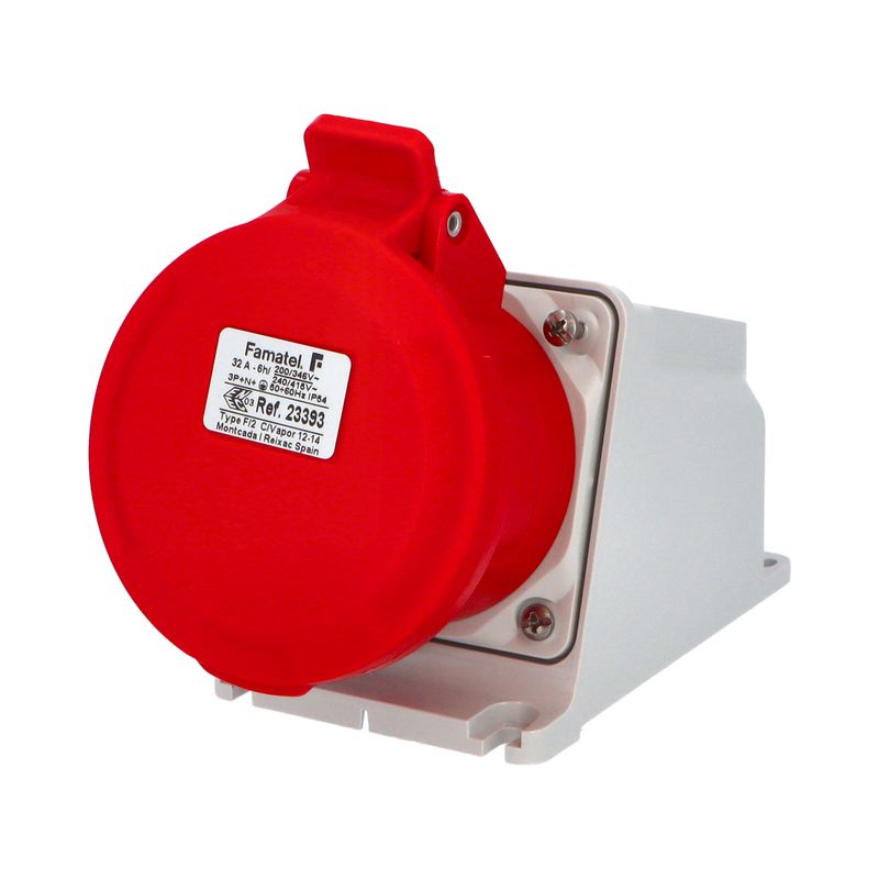 Zásuvka nástěnná Famatel 23393 IP54/400V/32A/5P 6h - SpeedPRO