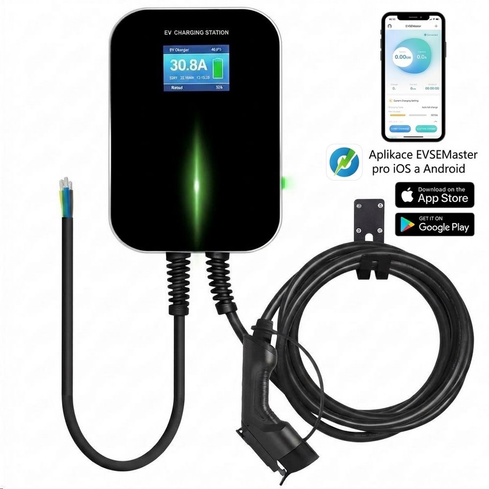 Wallbox BESEN 20-APP 22kW, Typ2, 5.5 m kabel, 400V, 32A