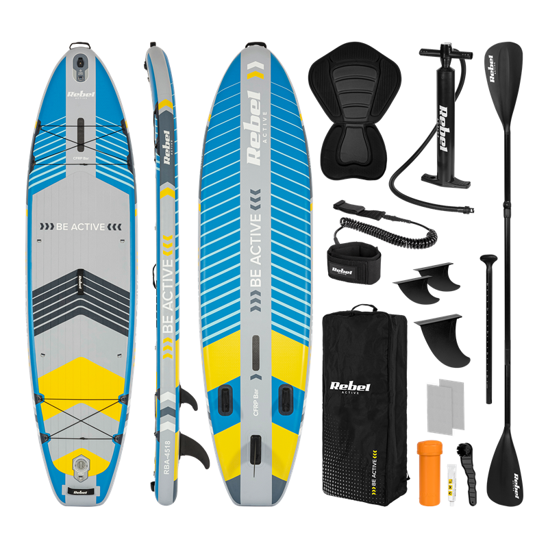 Paddleboard Rebel Active PRO RBA-4518-BL, modrá