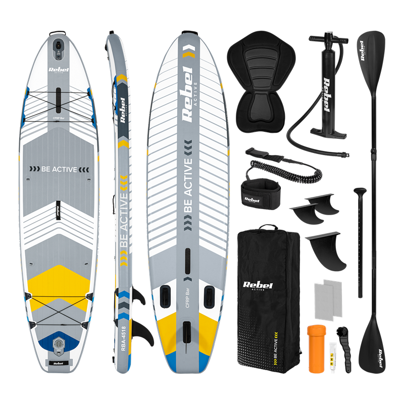 Paddleboard Rebel Active PRO RBA-4518-WH, biela