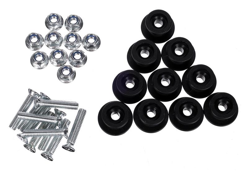 Sada háčků se šroubky pro upevnění sítě/plachty k vozíku TRAILER HOOK SET 2, 10 ks SIXTOL