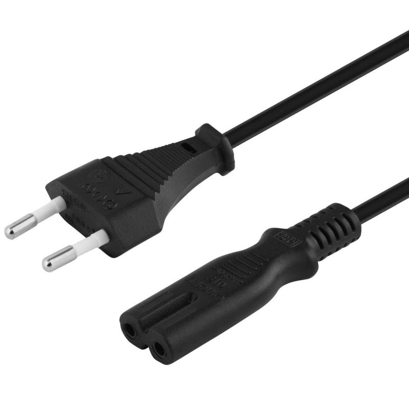 Kabel síťový napájecí 230V EU 2PIN, délka 3m