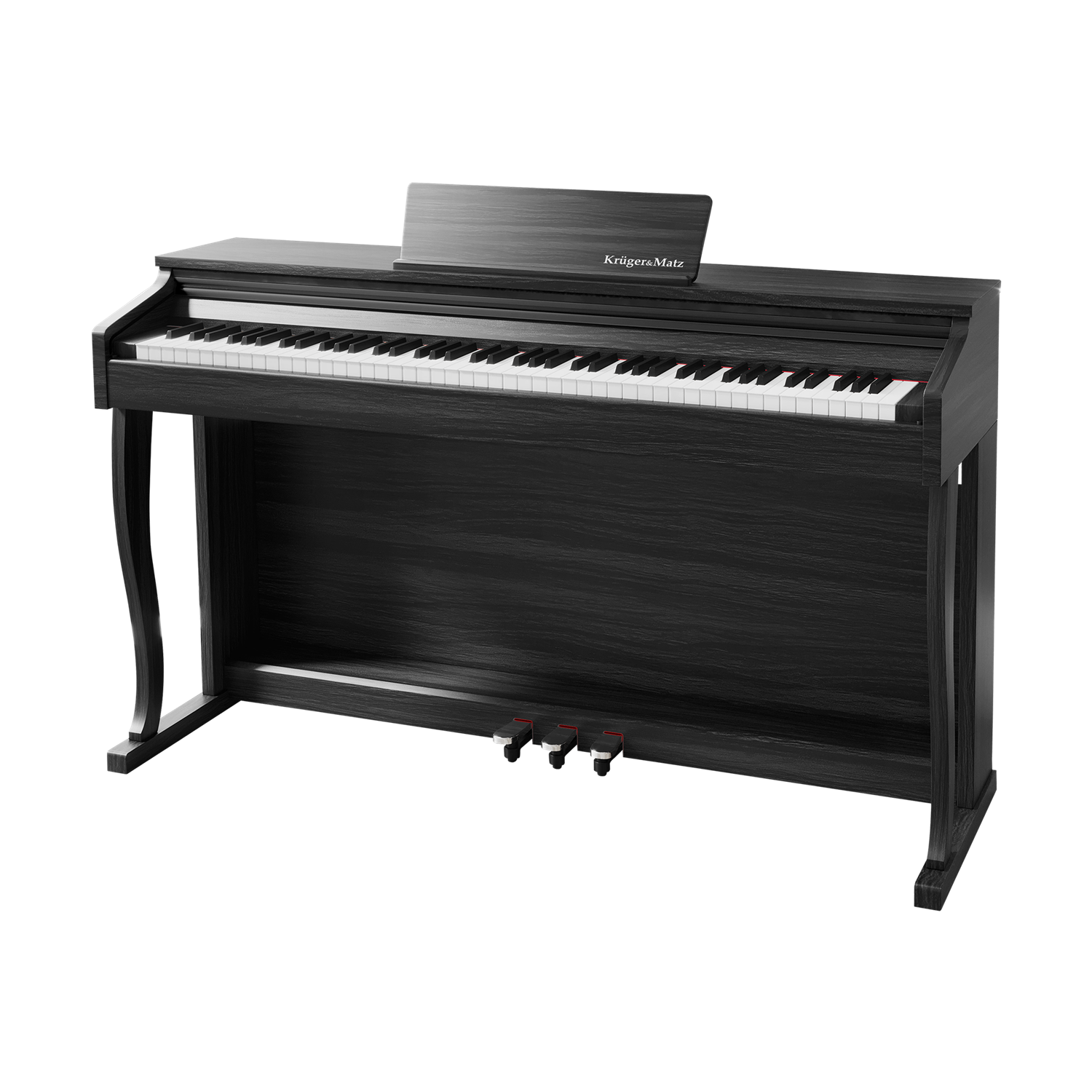 Digitální piano Kruger&Matz KMDP-155-BK se plným stojanem černé