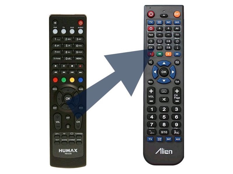 Diaľkový ovládač ALIEN Humax IRHD 5100 S - náhrada